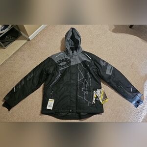 Men's CastleX Black and Gray Snowmobile Jacket